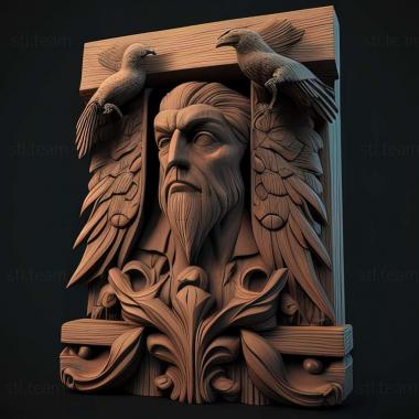 3D model The Pillars of the Earth game (STL)